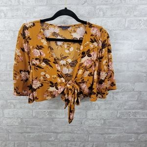 American Eagle cropped shirt women's XS